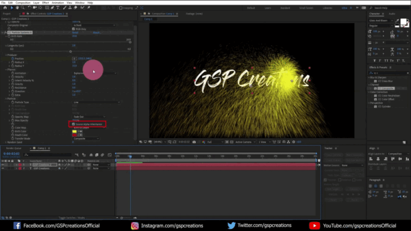 Text Particles Dissolve Tutorial In After Effects Gsp Creations