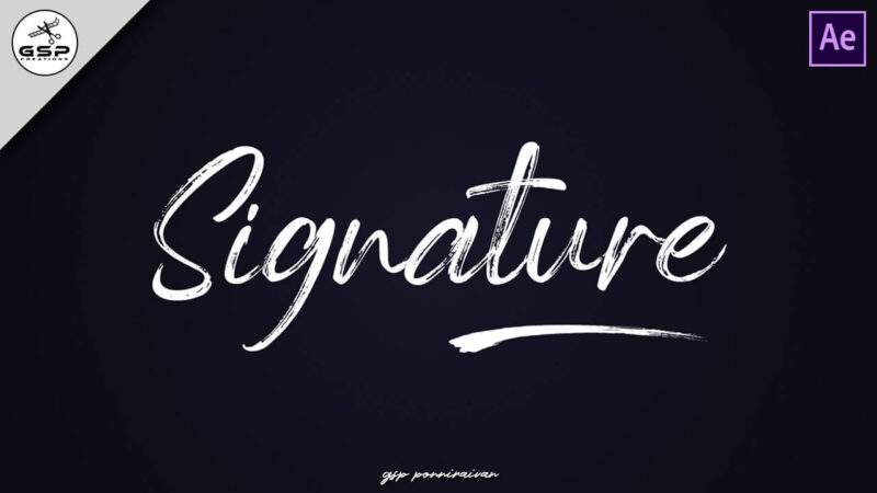 Text Writing Effect Animation Tutorial in After Effects - GSP Creations