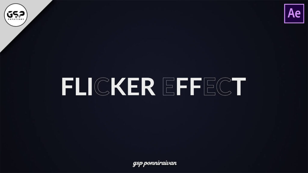 Text Flicker Effect
