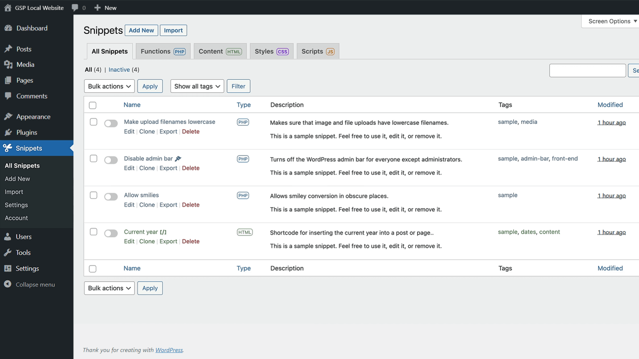 Code Snippets Review 2023 - Best Plugin? - GSP Creations image.